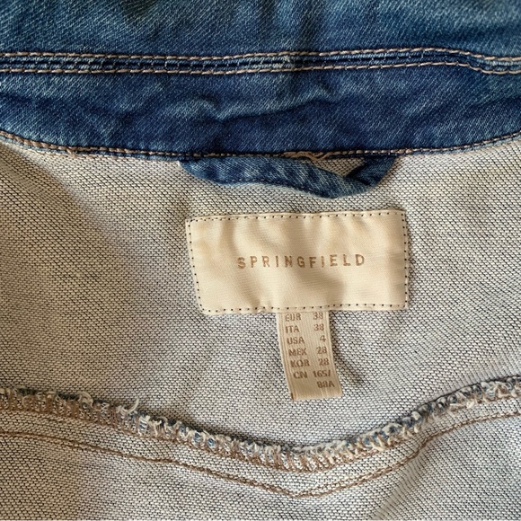 Springfield jean jacket from Spain. Size 4. - Picture 4 of 8